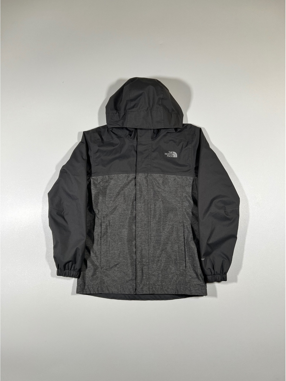 The North Face DryVent Gray Hooded Jacket Boys Size S 6 7